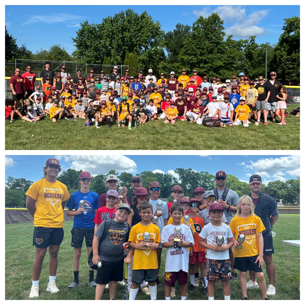 Great week of camp, big thanks to all those who made it possible. Congrats to our future Dodger award winners!!