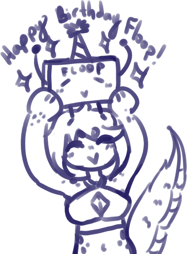 LaelaxH's tweet photo. HAPPY BIRTHDAY TO THE BIRTHDAY BOY FLOOPERT!
 #FloopintoArt https://t.co/f6LMdQwEP6