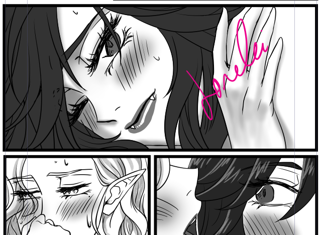 LORELEILilyPrin's tweet photo. Elf x Vampire 👩❤️💋👩
เมื่อแวมไพร์สาวอ่อยขุ่นพี่เอลฟ์รัวๆ 😘
#MyOC #originalcharacters #elf #vampire #GL #girllove #originalcomic #yuri #百合 #GLcomic #創作百合 https://t.co/EtgzelIHQA