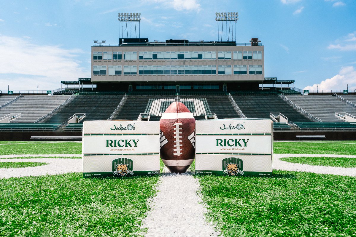 Ohio Bobcats (@ohiobobcats) on Twitter photo It's here!
12-packs of Ricky, an Ohio x <a href="/JackieosBrewery/">Jackie O's Brewery</a> collaboration, is available at select stores today throughout the state of Ohio, with distribution throughout the state coming next week! It's here!
12-packs of Ricky, an Ohio x <a href="/JackieosBrewery/">Jackie O's Brewery</a> collaboration, is available at select stores today throughout the state of Ohio, with distribution throughout the state coming next week!