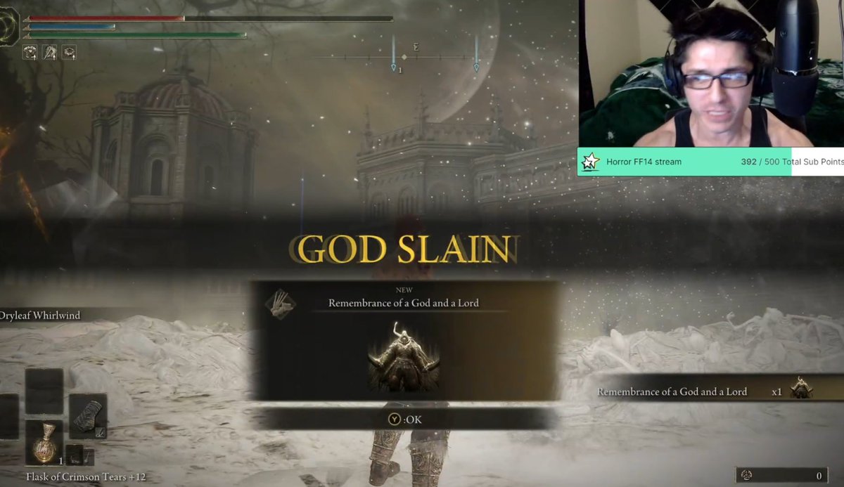 After 15 hours and 276 deaths.
FINAL BOSS RADAHN HAS FALLEN!
NO MAGIC!
NO SUMMONS!
NO ARMOR!
PURE STRENGTH SETT DRYLEAF FISTS BUILD!
1 MAN! 2 BICEPS!