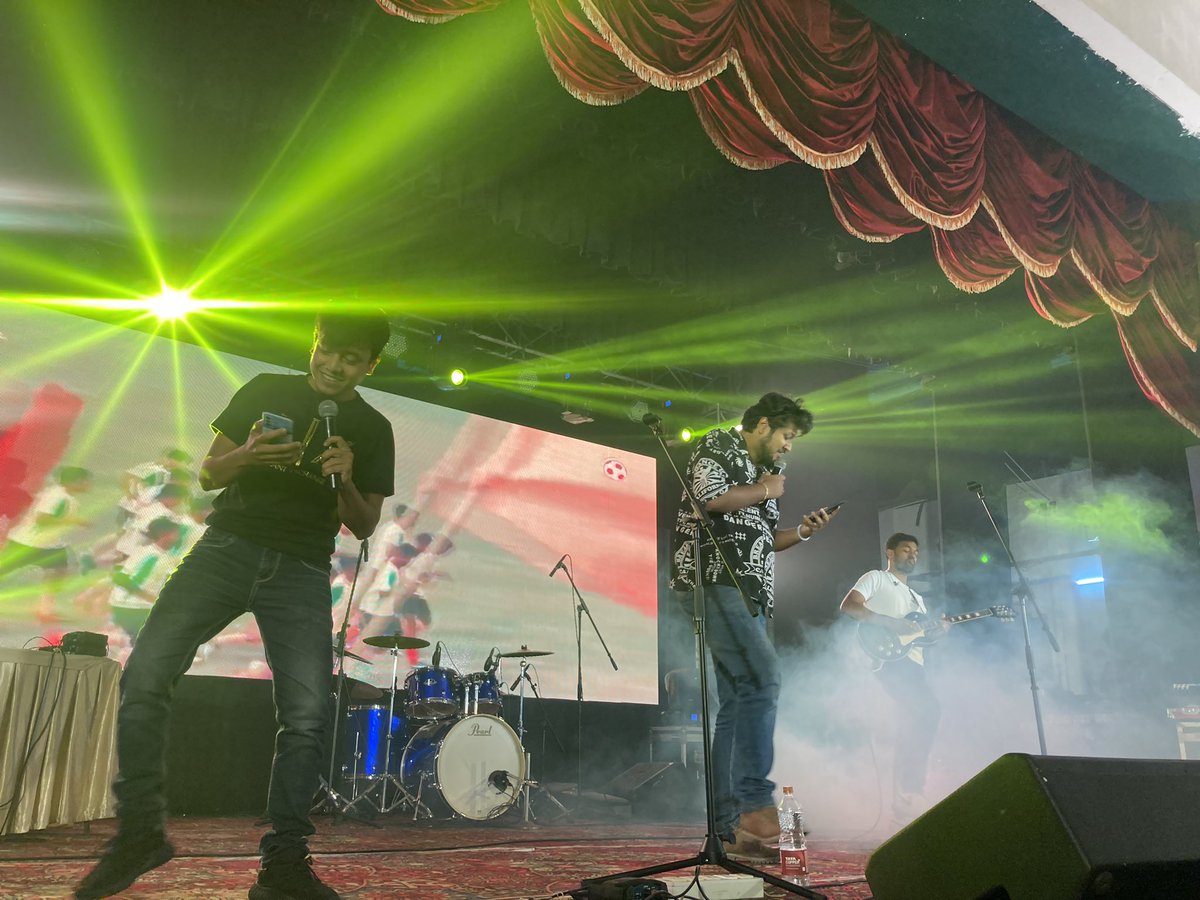 ebultras1920's tweet photo. Tunes of Colony 2.0 - Live
Melisma is here to take you to the Bangal Mora Dreamland!🔥❤️💛
#TOC2 #EastBengalUlrras #EastBengalFC https://t.co/HfWkM8vkbW