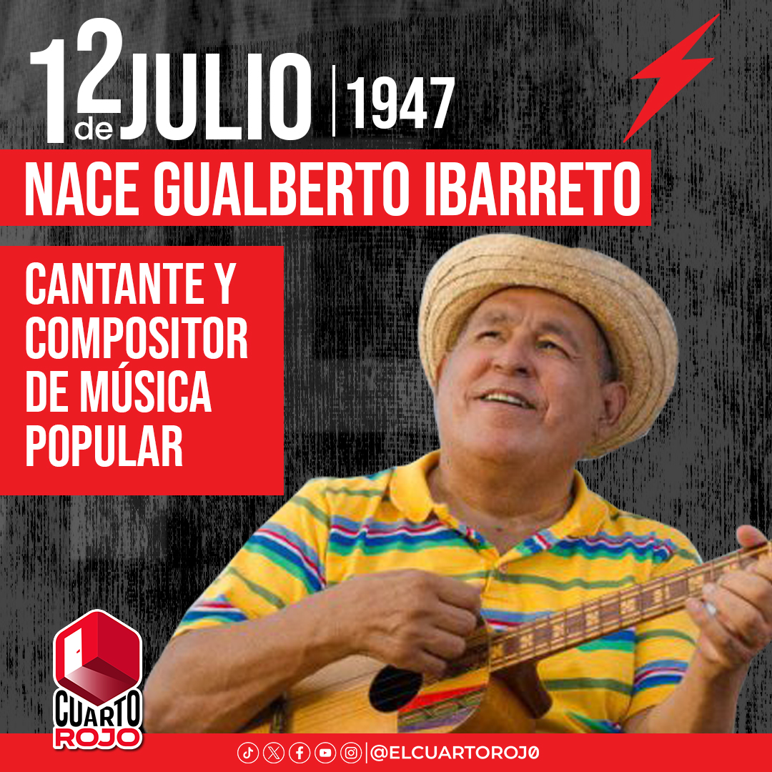 Nace un día como hoy “El cantor de la voz del Pueblo”, Gualberto Ibarreto, cantante de música popular venezolana.

¡Sus ritmos de la costa Caribe oriental, son patrimonio! 

¡Viva Gualberto! ❤️🇻🇪
