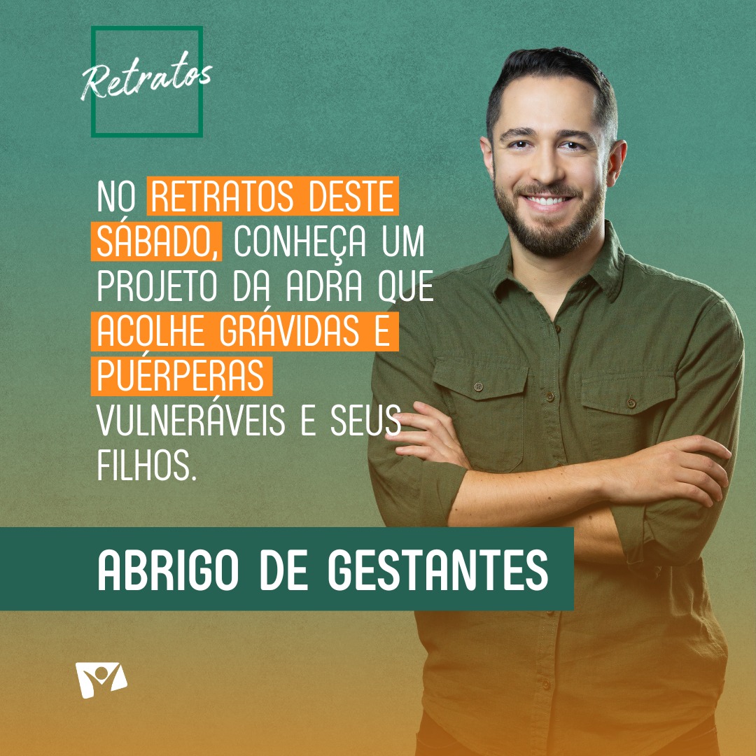 ➡️ Em Belo Horizonte - MG, uma Casa de Gestantes abriga mães em situação de vulnerabilidade.

Conheça essa história no programa Retratos. Neste sábado às 16h30.

Assista em: 👇🏼
▪TV Novo Tempo: @tvnovotempo
▪Site: adra.org.br/retratos
▪Youtube:  adrabrsocial

#ADRABrasil