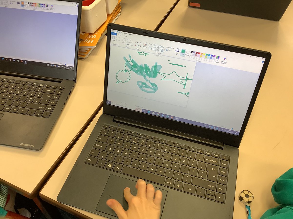 AckworthHoward's tweet image. Class 1 have enjoyed their computing lesson this week. We have all mastered logging on and off and opening different app’s. Linked with our school value of creativity this term, children had fun creating something on the paint app. Well done everyone! #AckworthHowardComputing