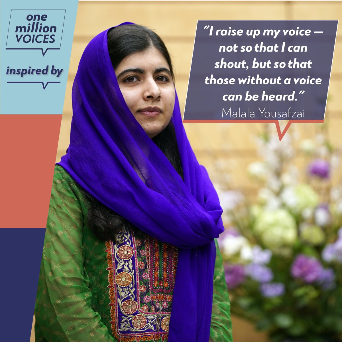 OMVoices's tweet photo. Happy birthday @Malala ! Wishing you all the best! 

Thank you so much for making the world a better place! 

We invite everyone to follow and support @MalalaFund, an organisation that’s #makingadifference 

#malala #MalalaDay #MalalaYousafzai #EducationMatters #onemillionvoices https://t.co/QAx3vNHSSn