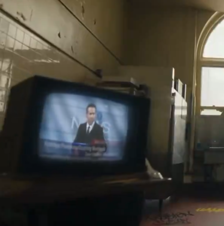 AboutMusicYT's tweet photo. Ryan Reynolds makes an appearance in Stray Kids' music video for 'Chk Chk Boom'. https://t.co/cSuW4WLLpV