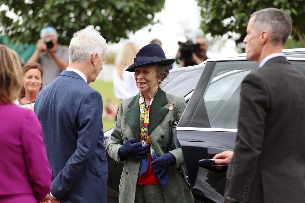 RoyalFamily's tweet photo. The Princess Royal began a gradual return to duties today with a visit to @RDAnational's Championships at Hartpury University and Hartpury College. https://t.co/bOCPa7T5Mr