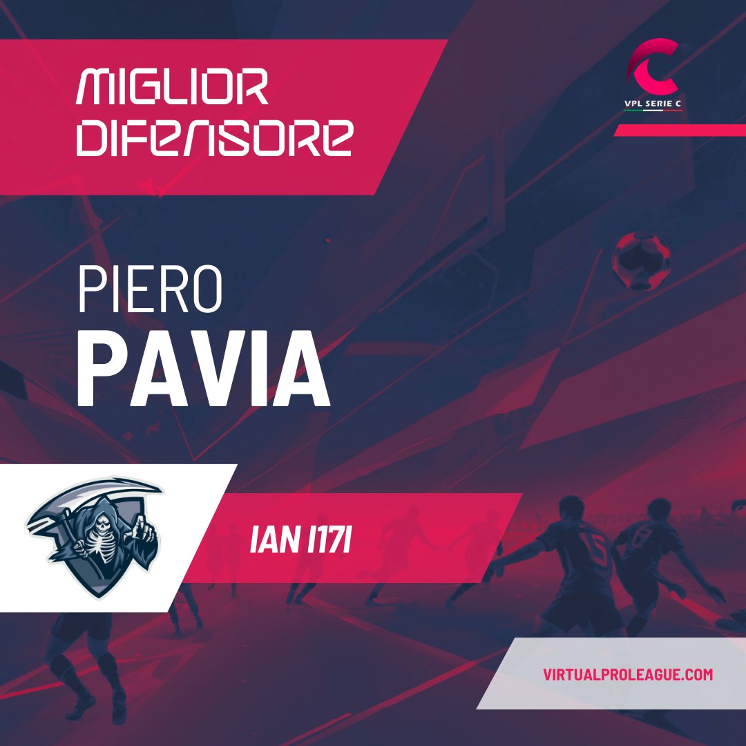 PREMIAZIONE MIGLIORI GIOCATORI DELLA STAGIONE 2023/2024 - BLOCCO DIFENSIVO - SERIE C3

Miglior Portiere: <a href="/Smooel/">𝔖𝔪𝔬𝔬𝔢𝔩</a> - <a href="/SwH_______/">Shadow Hunters</a>

Miglior Terzino: fararoma27 - SVL Proxima

Miglior Difensore: Ian I17I - <a href="/SwH_______/">Shadow Hunters</a>

#VPLItaly #Stagione2024
#EAFC24 #serieC3