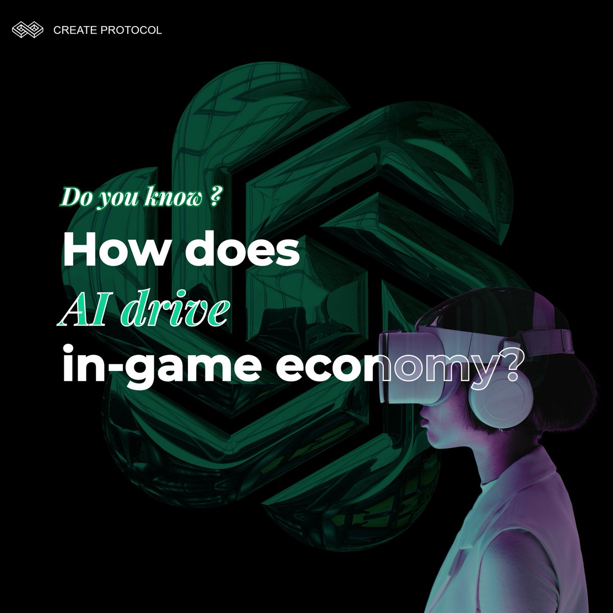 CreateProtocol's tweet image. &quot;AI in Web3 gaming: Where even the NPCs know how to HODL! 💰📷&quot;