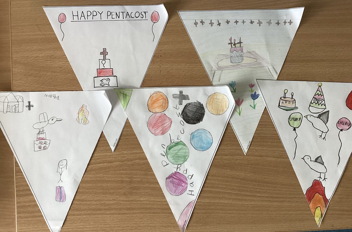 sbps_deer's tweet photo. In #sbpsRE this week, we looked at how Christians celebrate Pentecost. We then created bunting which could be used to celebrate this. https://t.co/qXo199B084