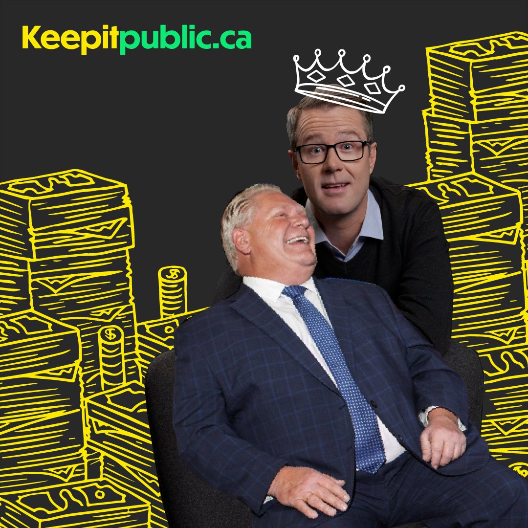 OPSEU's tweet photo. With alcohol sales moving to private corporations, where will the LCBO’s $2.5 billion in revenue go? Ford CAN’T answer that question, but we can.

Instead of going to public services, that 💲will end up benefitting Ford’s billionaire cronies.

Speak up: https://t.co/wa1ik4vZr0 https://t.co/PzkDRe1s1t