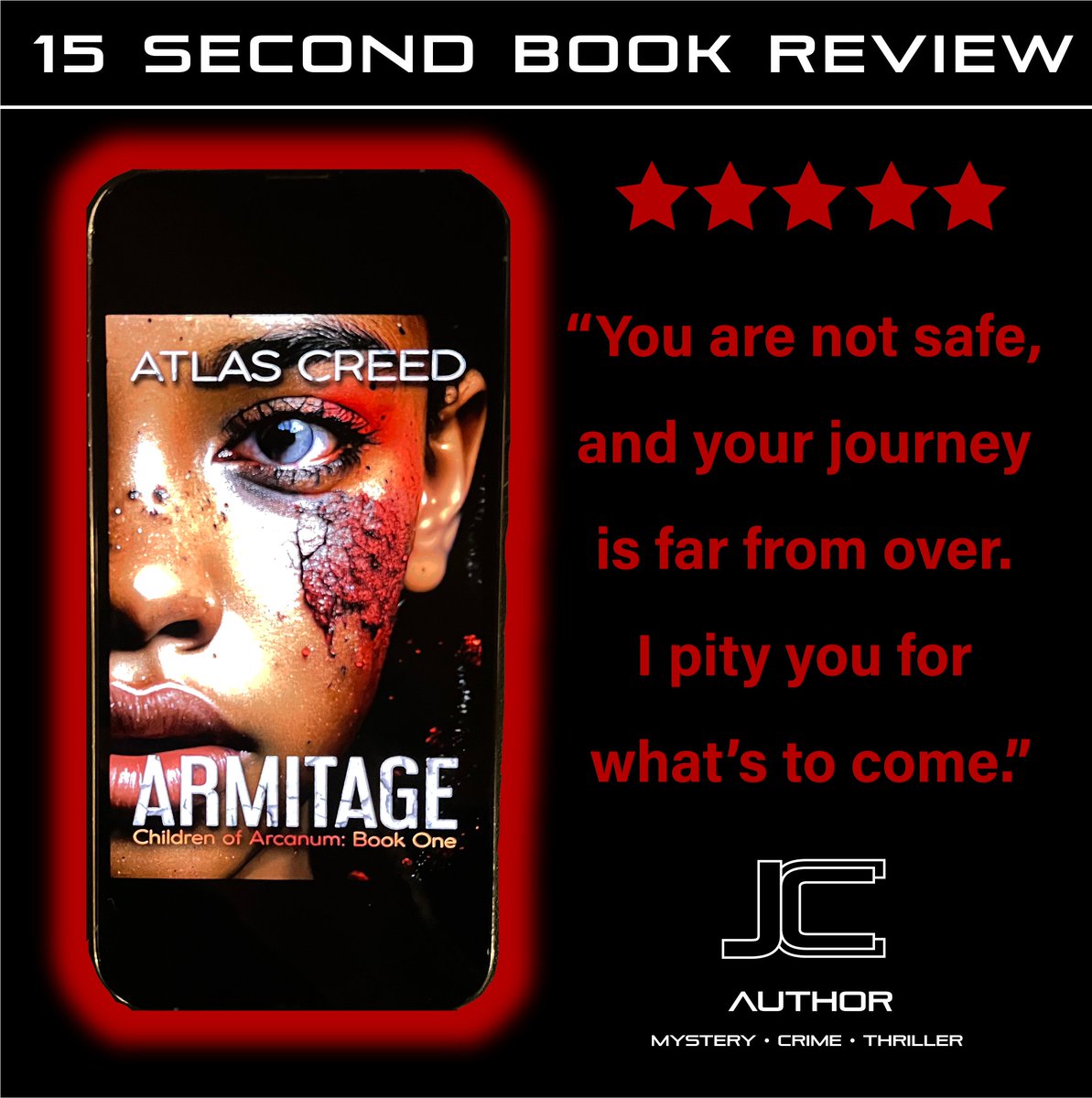 jcceron68's tweet photo. Two story lines crossing mystery, horror, and supernatural genres are skillfully woven into a shocking tapestry of good storytelling. For fans of anything Stephen King or Dean Knootz.

@atlas_creed

#books #booklovers #bookrecommendation #bookreviews #toboread #tobereadlist https://t.co/EIV2Nys1jK