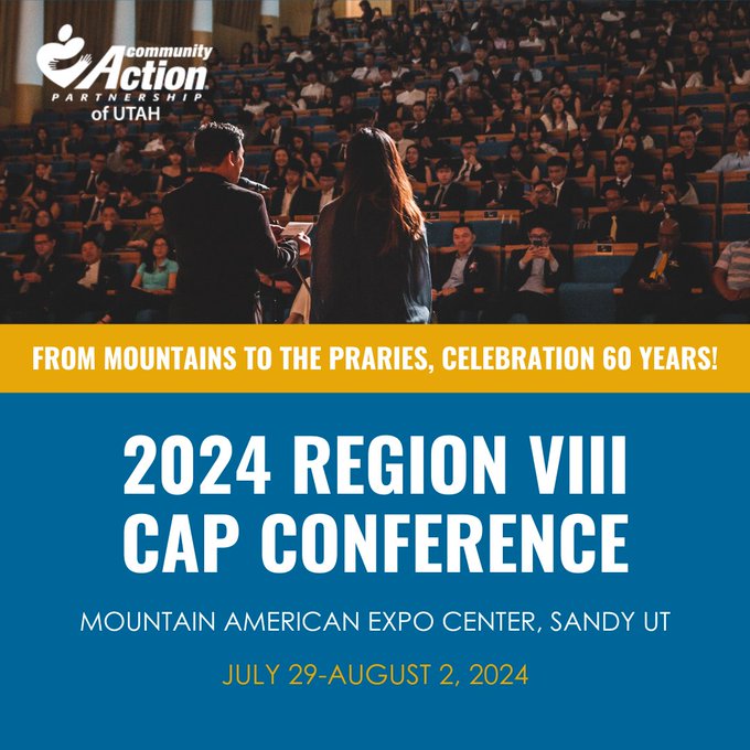 Region8RPIC's tweet photo. Join us for the 2024 Region VIII CAP Conference! Celebrate 60 years of #CommunityAction with experts in performance management, trauma-informed care, and more. Learn more and get registered today: https://t.co/fc9CuQp1ug
 
#CommunityAction60 #60Yearsstrong https://t.co/852Z97aMNw