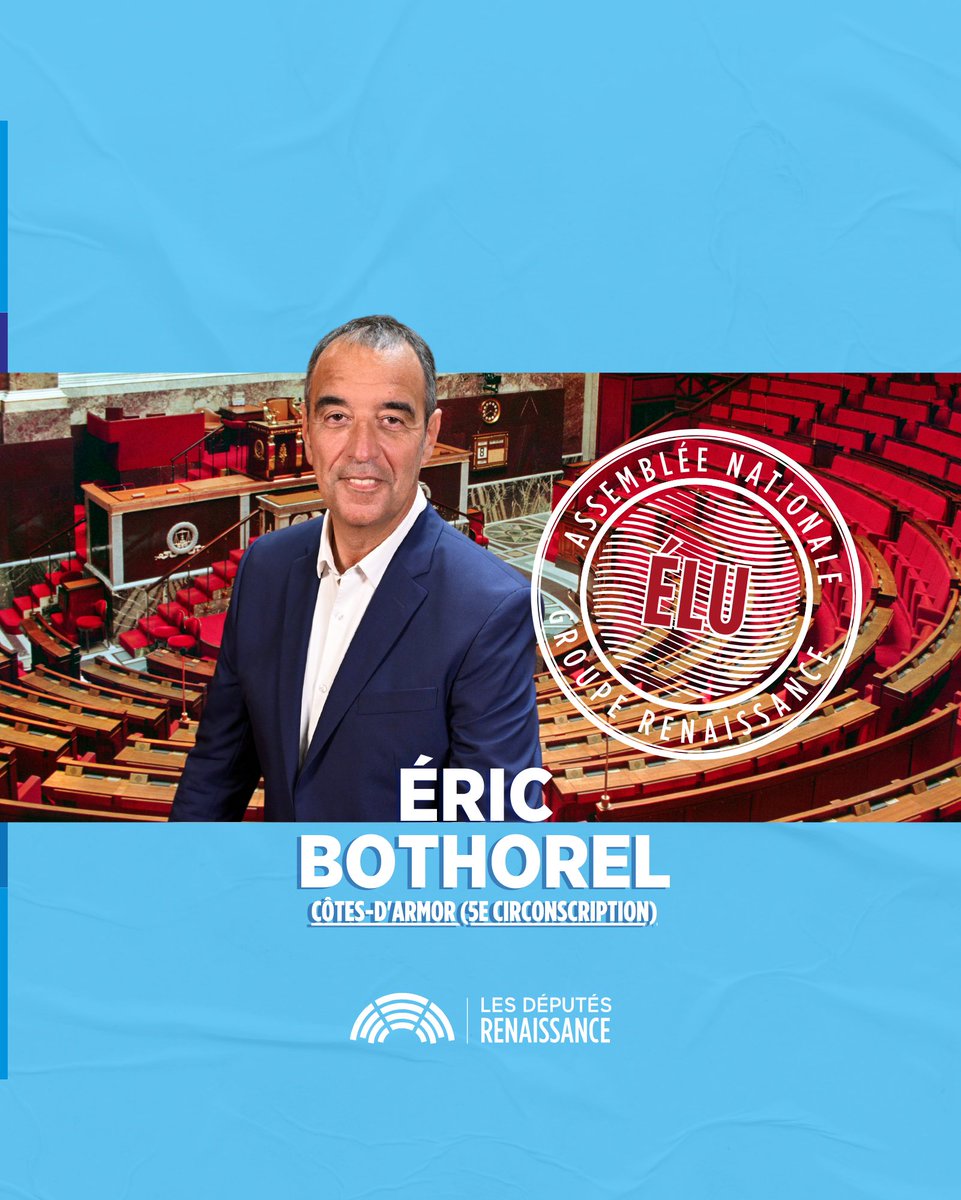 DeputesEnsemble's tweet image. 🏛️🇫🇷 Félicitations à @ebothorel, réélu député des  Côtes-d'Armor ! #legislatives2024 #DirectAN👏🏻