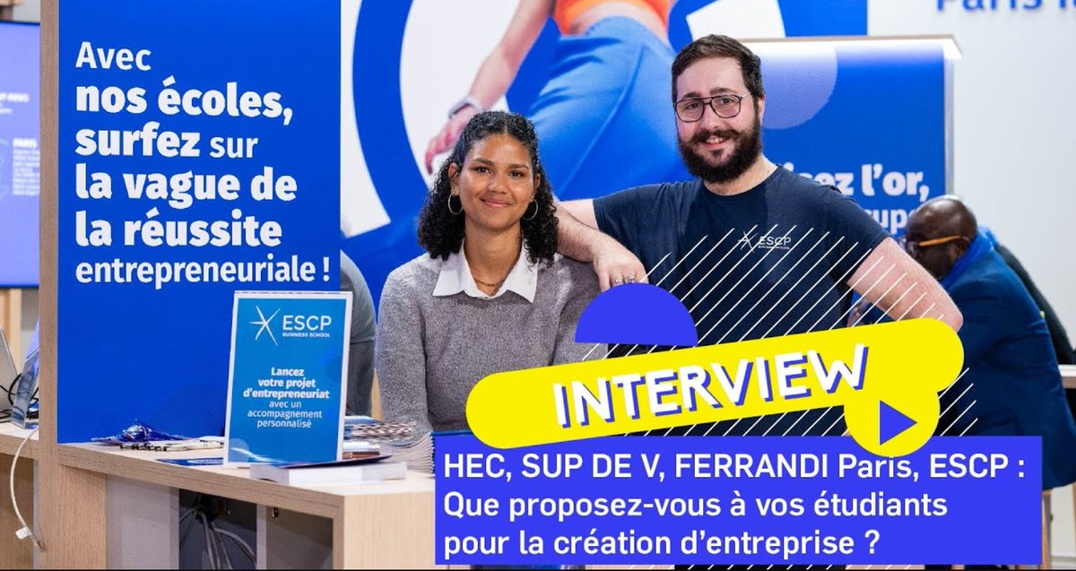 CCI_Paris_IdF's tweet image. #LSV 
L'#entrepreneuriat n'est pas réservé aux adultes ! 
4⃣ de nos #écoles offrent des programmes entrepreneuriaux dédiés aux étudiants ➡️
@HECParis
@ESCP_bs
@FERRANDIParis
@Sup2V
Découvrez-le dans cette vidéo tournée à
@GoEntrepreneurs
👉youtu.be/Iq_BSY107p4 
@BlueFactory_