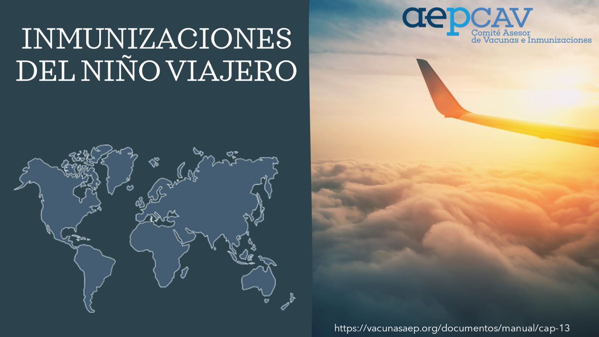 CAV_AEP's tweet photo. ¿Cuáles son las #vacunas recomendadas para los niños antes de ✈️ viajar a una zona endémica🌍?
Te lo contamos aquí: 👇
https://t.co/5UYL3YG7oz https://t.co/RP1enF37N5