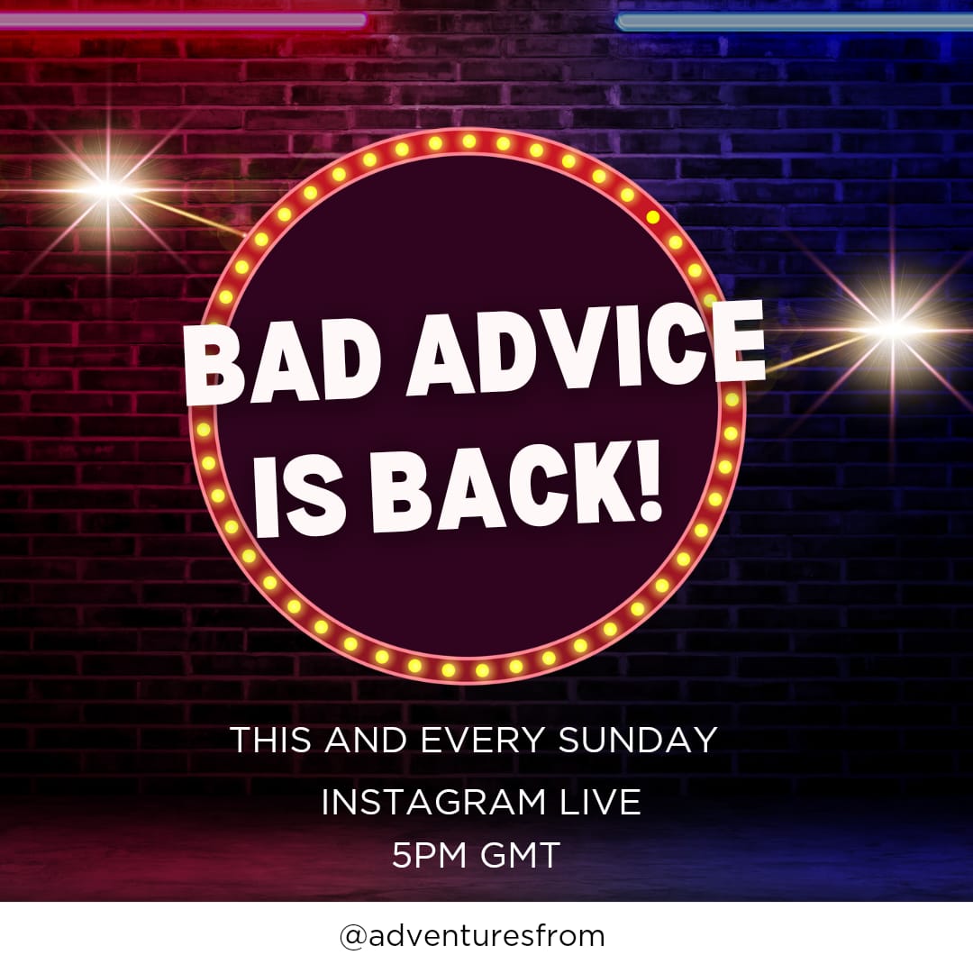 adventuresfrom_'s tweet photo. Guess what folks? Bad Advice is back and messier than ever! Get ready for chaotic laughs and questionable wisdom as we tackle your issues LIVE.

Join your chaos aunties @ami_tamakloe and @AbenaGyekye  this Sunday for a dose of disastrous entertainment. You ask, we answer (badly)! https://t.co/VCTs8dbI9R
