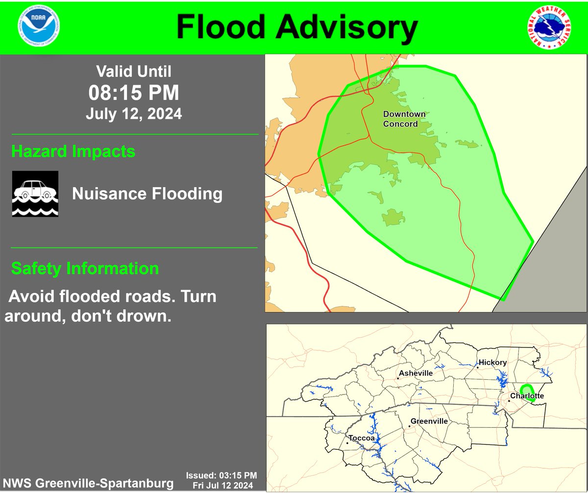 NWS GSP tweet media