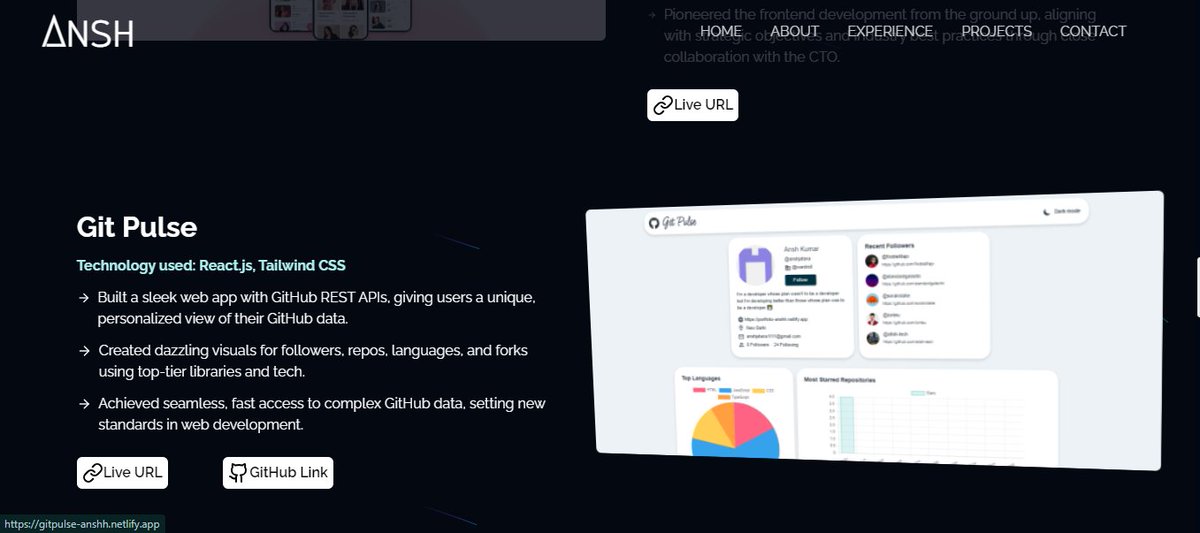 anshh_jatana's tweet photo. ✨ Just redeployed my revamped Personal Portfolio with @aceternitylabs components by @mannupaaji! 🚀
 
Check out the 3D cards, background beams, lamp, and animated buttons! 

🔗Visit here: https://t.co/7aNMmBmbQa

 #WebDev #Portfolio #aceternity #reactjs https://t.co/rkHt8YFmaf
