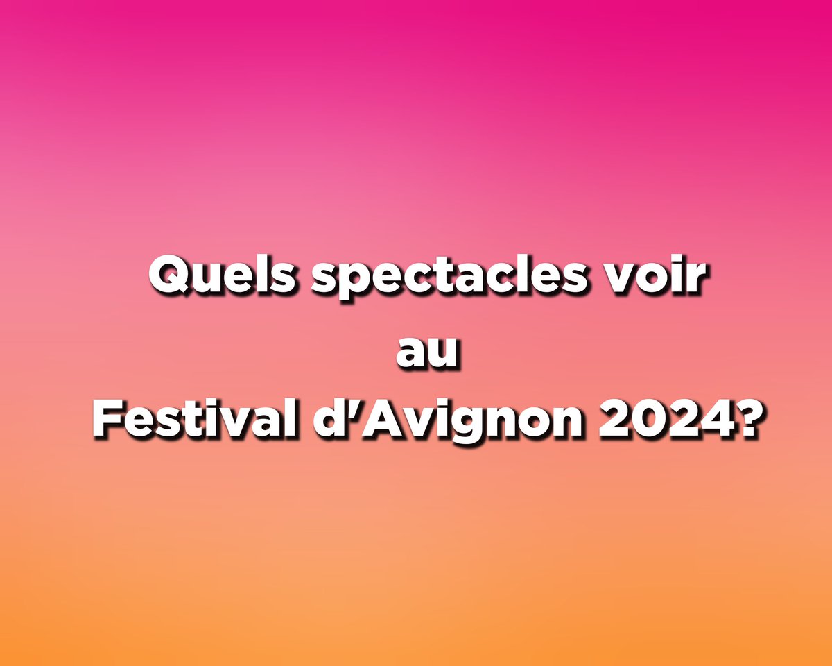 Quels sont vos spectacles préférés? Découvrez des centaines d'avis de spectateurs sur les liens ci-dessous :

offavignon.com/critique-spect…

festivaldavignon.fr/critiques/

avignonawards.com

Laissez vos avis pour conseiller vos spectacles préférés du festival d'Avignon 2024! 😎 #off24