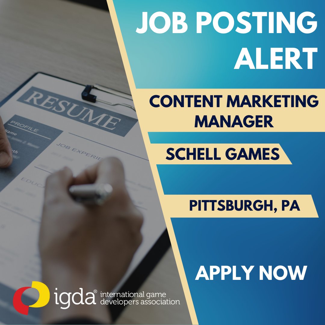 IGDA's tweet photo. Are you job hunting? Visit https://t.co/dzx3o4eDjn to check out the jobs available - here's a handful of our favourites!
#gamedev #workingames #gamedeveloper #jobhunting https://t.co/16lrRbF7hK