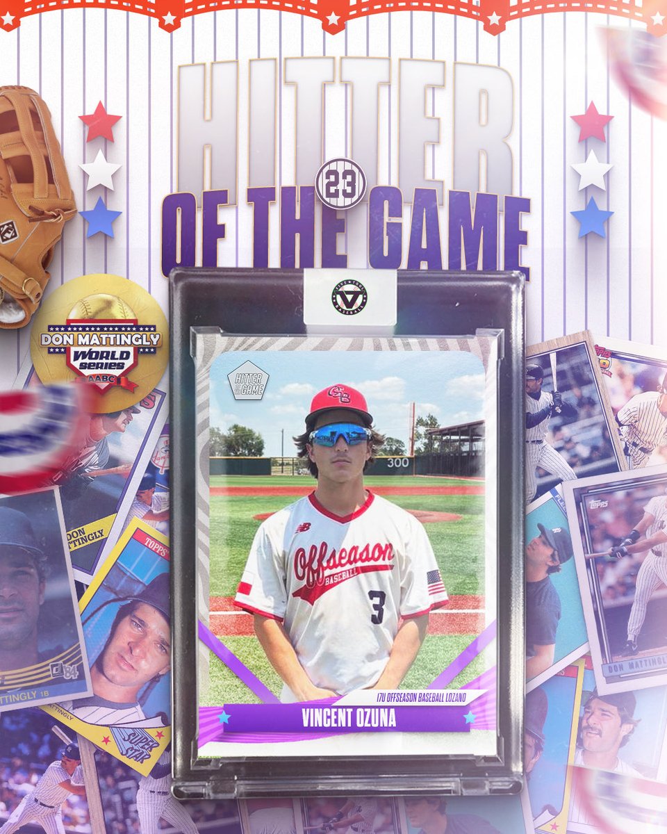 ✭Five Tool Texas✭ (@fivetooltexas) on Twitter photo #MattinglyWS F: <a href="/OFFSEASON_BB/">Offseason Baseball</a> 17U Lozano 11, Dirtbags Texas 2025 8
PoG: Dominic Ozuna 3-3, 2B, 2 RBI
Hitter: Vincent Ozuna 3-4, 2B, 2 RBI #MattinglyWS F: <a href="/OFFSEASON_BB/">Offseason Baseball</a> 17U Lozano 11, Dirtbags Texas 2025 8
PoG: Dominic Ozuna 3-3, 2B, 2 RBI
Hitter: Vincent Ozuna 3-4, 2B, 2 RBI