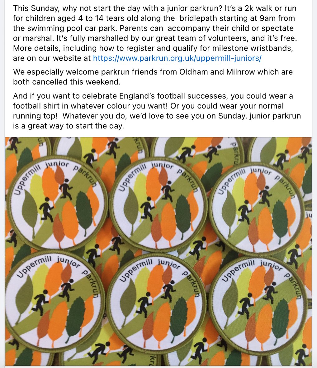 Uppermill junior parkrun tweet media