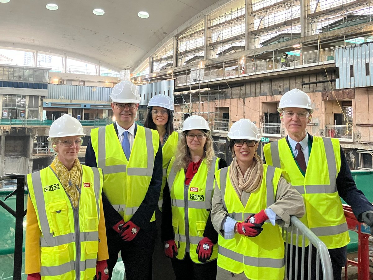 Embassy of Ireland (@irelandembgb) on Twitter photo Ambassador Fraser and the Embassy team visited the future site of <a href="/LDN_Museum/">London Museum</a> this week!
Great to hear how the new location at the iconic Smithfield market buildings will house spaces highlighting the important contributions of the Irish community to London's vibrant history☘️ Ambassador Fraser and the Embassy team visited the future site of <a href="/LDN_Museum/">London Museum</a> this week!
Great to hear how the new location at the iconic Smithfield market buildings will house spaces highlighting the important contributions of the Irish community to London's vibrant history☘️