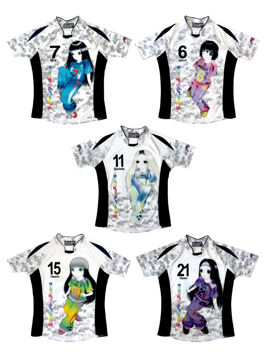 NewJeans' custom jerseys by Paolina Russo 🐰