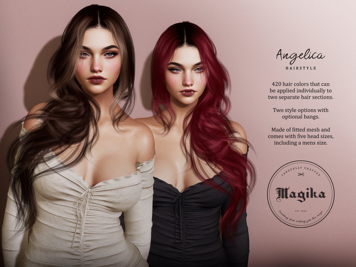 New hairstyle Angelica out now at Access!

Event: maps.secondlife.com/secondlife/ACC…

#magika #magikahair #secondlife #secondlifeshopping #secondlifehair