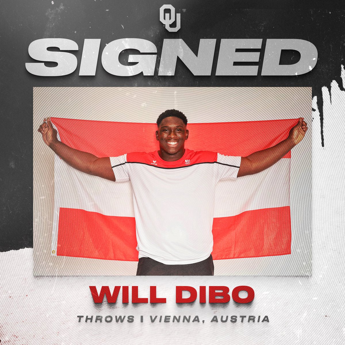 Oklahoma T&F & XC (@ou_track) on Twitter photo ๐๐ข๐ ๐ง๐๐ with the #Sooners โ๏ธ
Will Dibo, the 2024 Austrian spot put national champion and three-time American Athletic Conference silver medalist, transfers to OU. Welcome home, Will!
Shot Put ยป 18.03m (59โ2โ)ย
Discus ยป 56.99m (187โ0โ)
Hammer Throw ยป 62.81m (206โ1โ)
Weight ๐๐ข๐ ๐ง๐๐ with the #Sooners โ๏ธ
Will Dibo, the 2024 Austrian spot put national champion and three-time American Athletic Conference silver medalist, transfers to OU. Welcome home, Will!
Shot Put ยป 18.03m (59โ2โ)ย
Discus ยป 56.99m (187โ0โ)
Hammer Throw ยป 62.81m (206โ1โ)
Weight