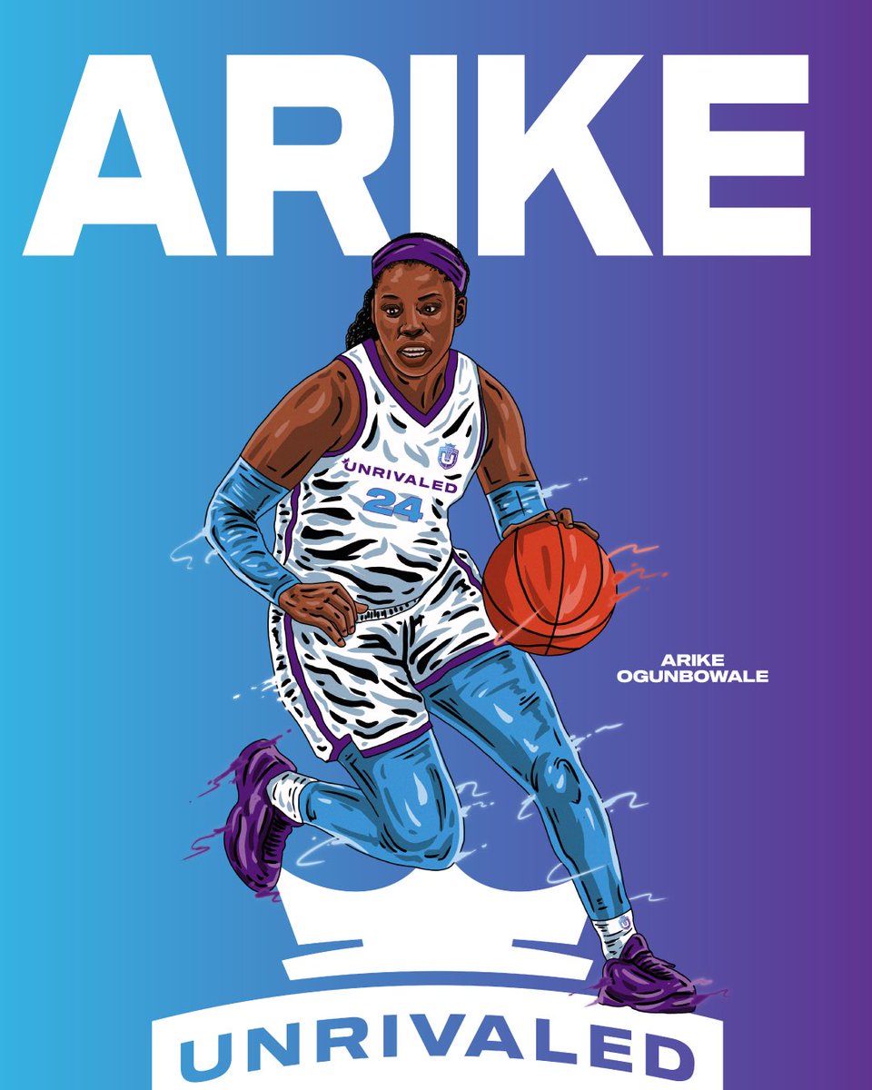 Unrivaledwbb's tweet photo. ARIKE IS UNRIVALED👑 4/30✅ 
TAG WHO’S NEXT⬇️ @Arike_O @ndwbb https://t.co/voIJ4DLeXq