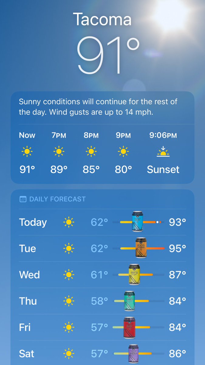 When the weather gets warm in Tacoma, you already know the forecast 😏