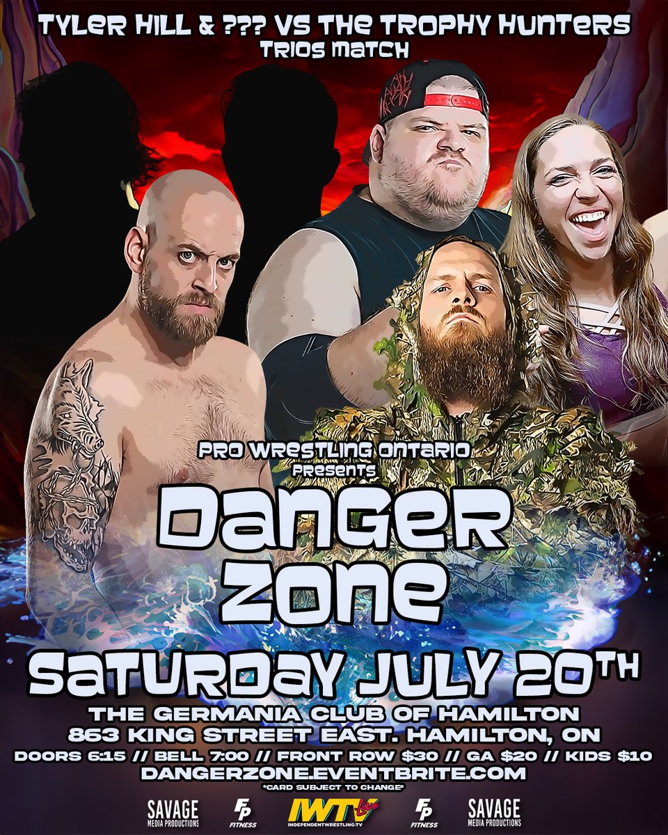 ProWrestlingOnt's tweet photo. 🌐#MATCHANNOUNCEMENT🌐
It seems like #CanadianExtreme has imploded. @BadboyTylerHill has informed us that Bieber @
Mills will not be attendance.
Hill & Two Mystery Partners will face off against @renownedbrown #Battersby & @BeaaBeaaxox at Danger Zone!
https://t.co/aF8b1qpHwb https://t.co/gX0DN8YOhB