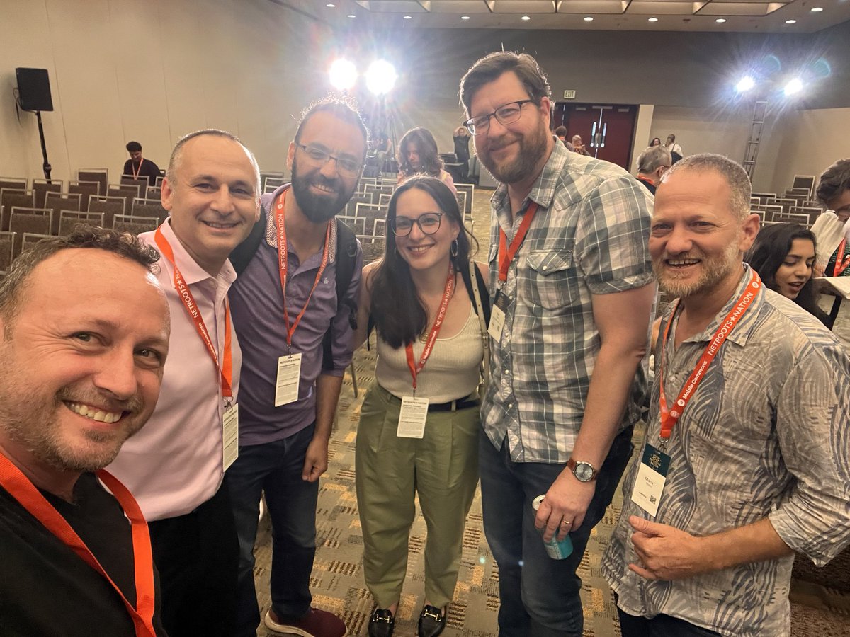 giligetz's tweet photo. At @Netroots_Nation with @mattduss @AzizAbuSarah @maozinon @SharonRoseG @HadarSusskind 
#NN24 https://t.co/2rDnKKAQWn