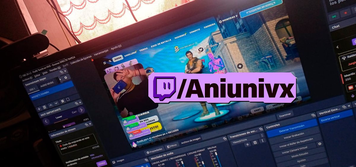 aniunivx's tweet photo. YAAAAA ESTAMOOS EN DIRECTOOO MI GENTEEE, Hoy jugaremos Fornite por segunda vez, espero no me valla mal como en la anterior :c https://t.co/DCsHpbgCta #fornite #Streamig #twitch https://t.co/0dGsiyFoWY