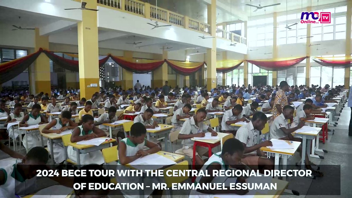 onlinemedia23's tweet photo. 2024 BECE
2024 BECE TOUR WITH THE CENTRAL REGIONAL DIRECTOR OF EDUCATION – MR. EMMANUEL ESSUMAN
Watch full video
subscribe, like, comment and share
#mcOnline https://t.co/rBo8mYVeXm