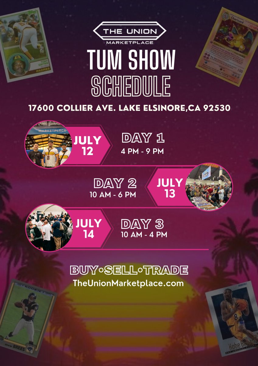 TheUnionMarket1's tweet photo. This Weekend July 12-14, The Outlets at Lake Elsinore for an awesome collectors experience. For more info please visit: https://t.co/BrVknE3Uc5 https://t.co/EauT1Le6qB