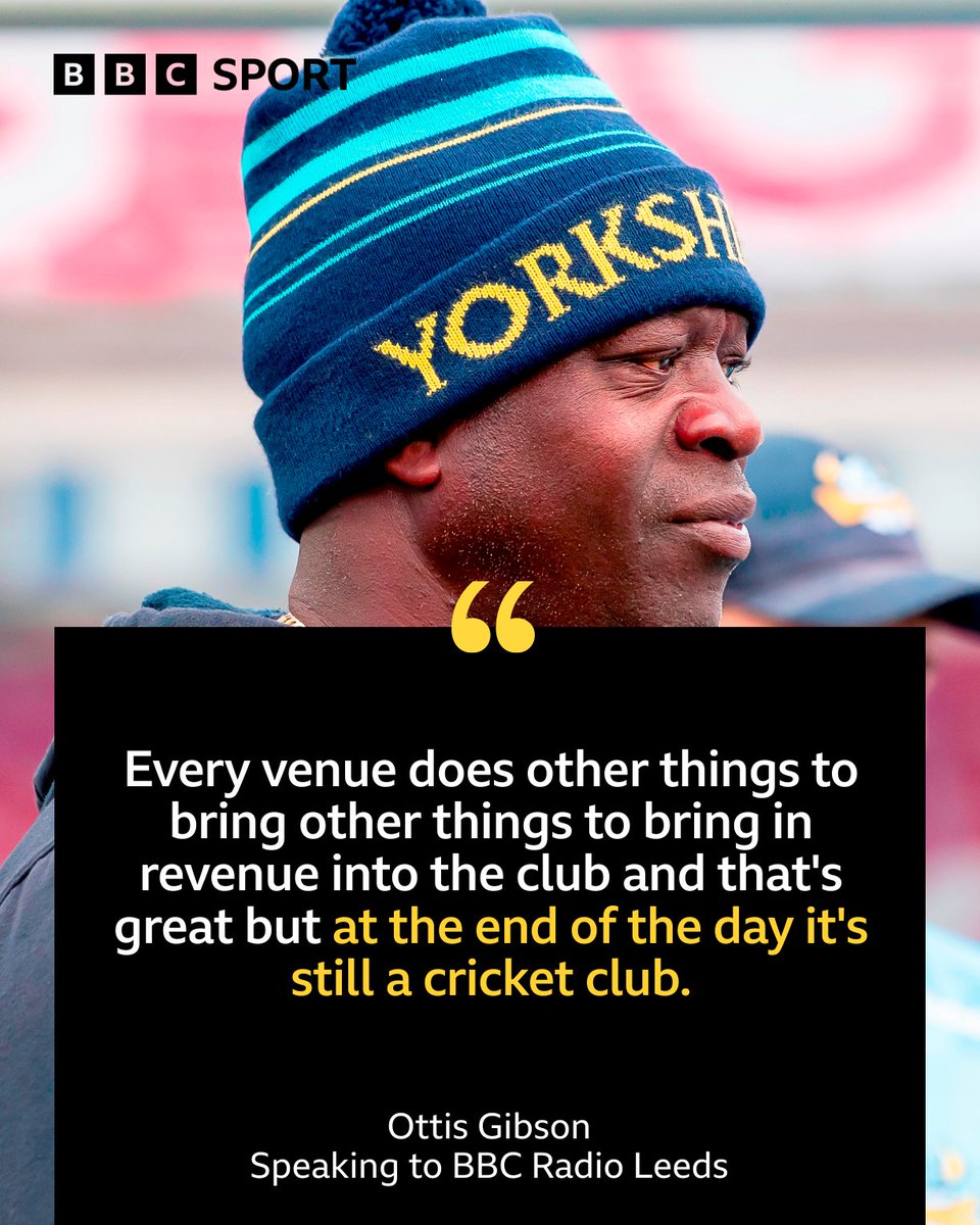 BBCWYS's tweet photo. 🗣️ "Rain or no rain the ground wasn't fit for cricket today."

Yorkshire head coach Ottis Gibson says he expects better from a test venue after Roses clash is abandoned at Old Trafford.

Listen👉 https://t.co/BTdzcCQwpe

#YCCC | #BBCCricket https://t.co/b0yOz9G5jk
