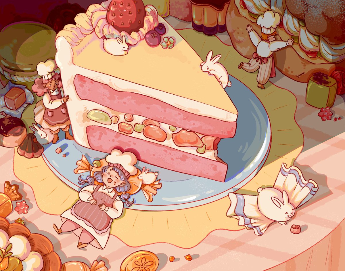 emily1iang's tweet photo. Uh oh!

#cspcontest40 #cake #originalart #originalillustration #desserts #narrative #sequentialart #narrativeart #kidlit https://t.co/AScVKdPqx2