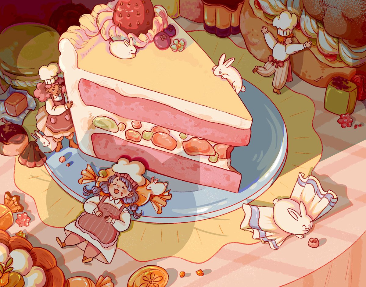 emily1iang's tweet photo. Uh oh!

#cspcontest40 #cake #originalart #originalillustration #desserts #narrative #sequentialart #narrativeart #kidlit https://t.co/AScVKdPqx2