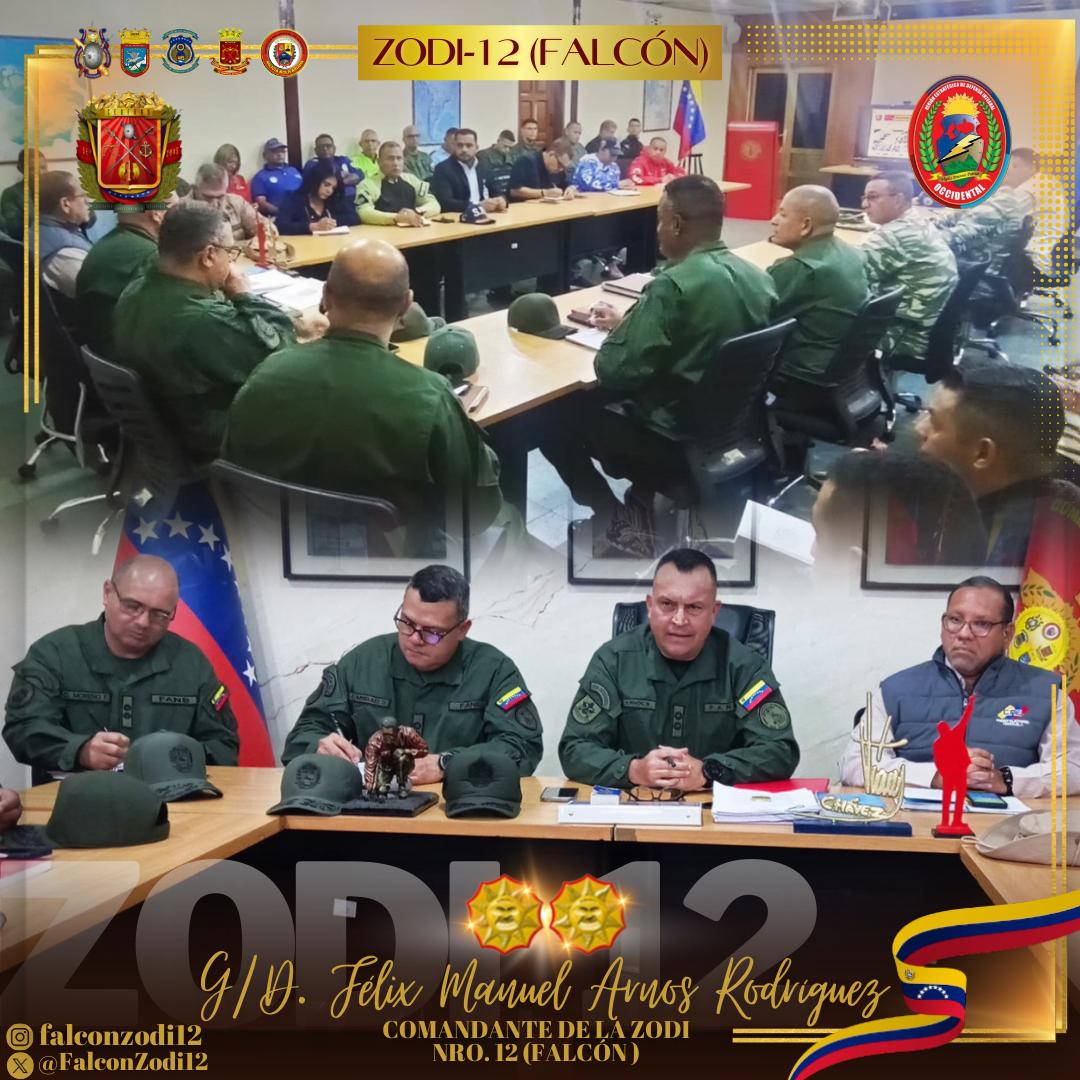 FalconZodi12's tweet photo. En el marco dela Operación República "Elecciones Presidenciales 2024" el GD. @ARNOSF efectuó reunión de comando unificado para garantizar la paz social, la democracia y la protección del pueblo venezolano.

INTEGRAR ES VENCER! https://t.co/W0mFufV0UJ