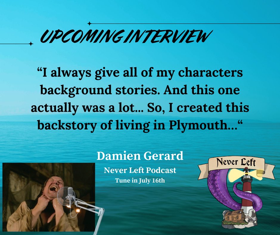 NeverLeftPod's tweet photo. TODAY IS THE DAY!!!! Our interview with @Damientgerard, Father Teach himself!
Listen where ever you listen to podcasts TODAY!
https://t.co/41IYb2u9nJ
#NeverLeftPodcast #OurFlagMeansDeath https://t.co/rIFY7NuCCs