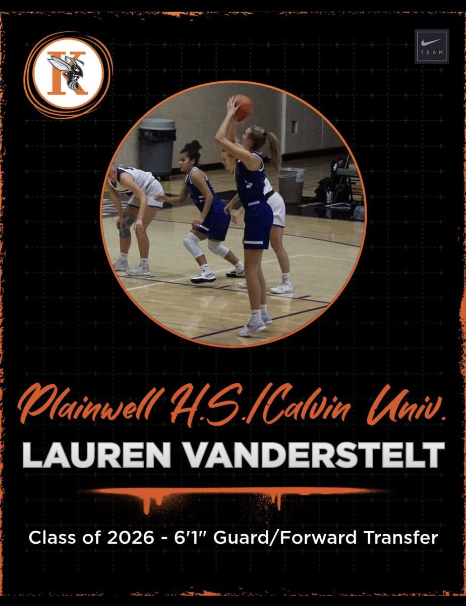 KzooWBball's tweet image. Last, but not least in our newcomer introductions is 6’1” Junior transfer, Lauren Vanderstelt, from Plainwell HS &amp;amp; Calvin Univ.  Lauren brings 2 years of college &amp;amp; MIAA experience &amp;amp; we are looking forward to seeing her impact on our program.