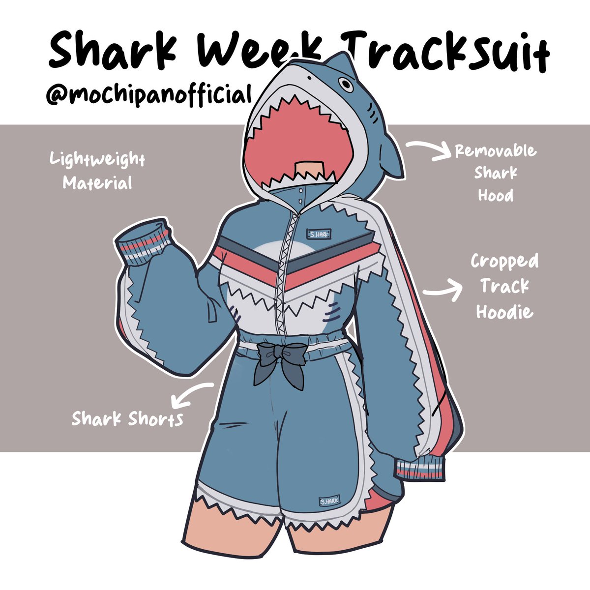 mochipanco's tweet photo. Can't believe I almost missed shark week! It's been a quiet one this year apparently. https://t.co/lKOWpZknlt