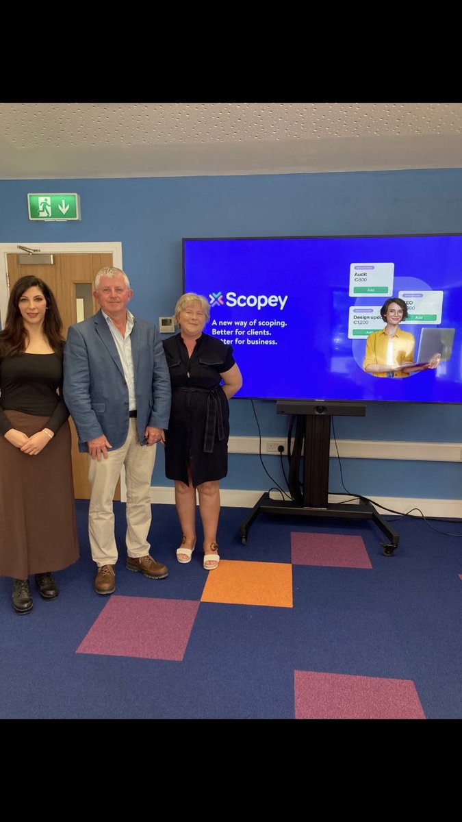 Scopey (@scopeyco) on Twitter photo A great turn out today at <a href="/coworx_ie/">CO:WORX - Coworking Space in Longford 🚀</a>
Where Nick Allen shared how <a href="/EI_NewFrontiers/">Enterprise Ireland's New Frontiers programme</a> can help accelerate your growth.
Jenna also spoke about Scopey’s journey from an idea into a commercial MVP that's ready to scale #mvp #irishstartup A great turn out today at <a href="/coworx_ie/">CO:WORX - Coworking Space in Longford 🚀</a>
Where Nick Allen shared how <a href="/EI_NewFrontiers/">Enterprise Ireland's New Frontiers programme</a> can help accelerate your growth.
Jenna also spoke about Scopey’s journey from an idea into a commercial MVP that's ready to scale #mvp #irishstartup