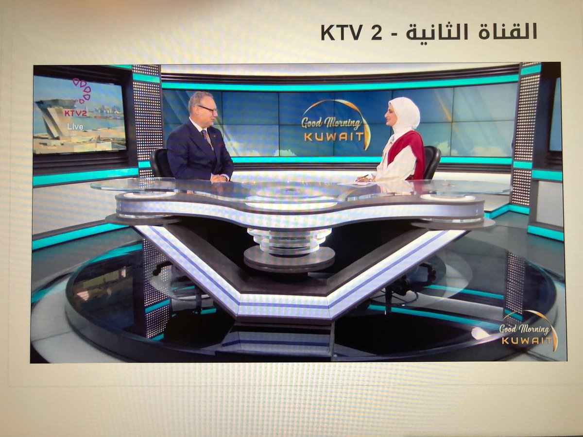 MarianWrba's tweet photo. Anlässlich meines Abschieds aus Kuwait als österreichischer Botschafter 2020-2024 nette und anerkennende Worte einer der Star-Moderatorinnen des kuwaitischen Fernsehen. 
Ich freu’ mich drüber. https://t.co/MpaQHApOJb