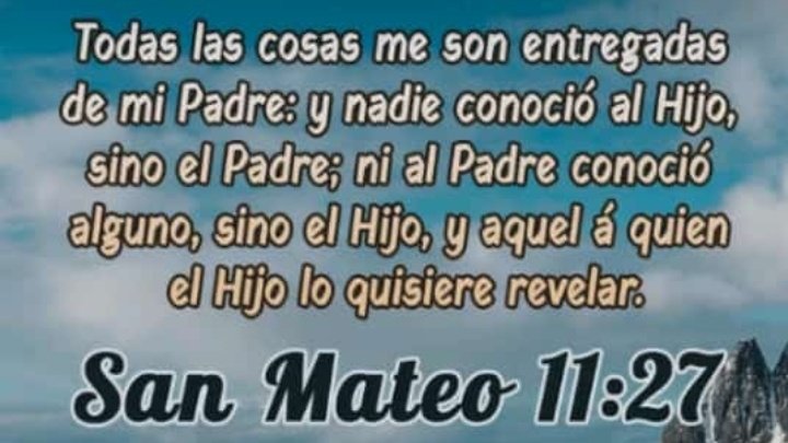 MOCEV #12Jul  🇻🇪 Todas las cosas me son entregadas de mi padre: y nadie conoció al hijo, sino el padre; ni al padre conoció alguno, sino el hijo, y aquel a quien el hijo. San mateo 11:27

@nicolasmaduro
<a href="/delcyrodriguezv/">Delcy Rodríguez</a>
<a href="/maduroguerra/">maduroguerra</a>
<a href="/mocevnacional/">Mocev Nacional</a>

#LaPoesíaNosUne
#SomosMocev