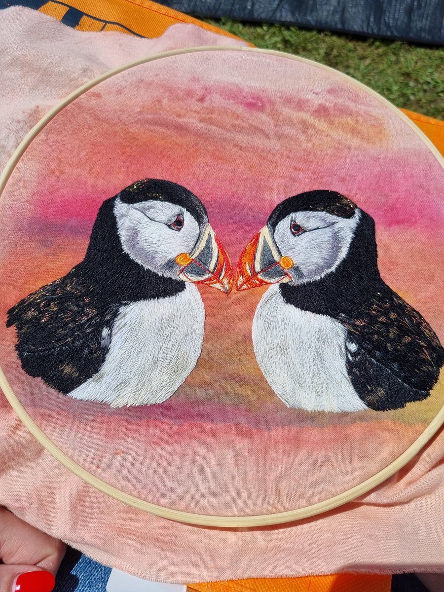 Sometimes, I stitch things. Recently finished this piece and I love them.